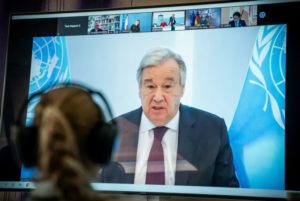 Read more about the article Guterres critica falta de coordenação internacional na luta contra a pandemia