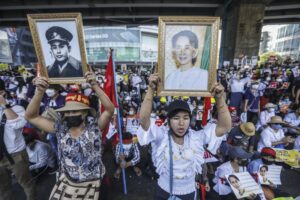 Read more about the article Centenas de milhar protestam em Myanmar após alerta da ONU sobre violência