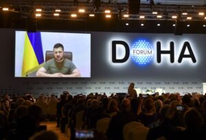 Read more about the article Zelensky pede no Fórum de Doha reforma das instituições internacionais