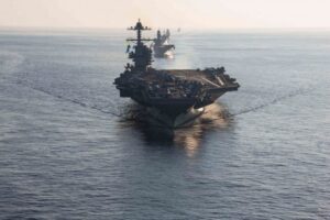 Read more about the article Porta-aviões dos EUA chega ao mar das Caraíbas em plena crise com Venezuela