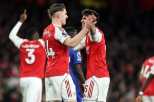 Read more about the article Arsenal vence Leverkusen (2-0) e garante vaga nos quartos da Liga dos Campeões